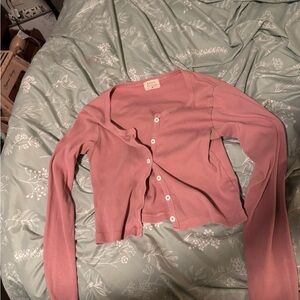 Pink Button-Up Women's Blouse